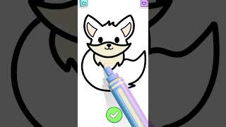 How to draw Fox🦊🦊🦊ʼhow drawing fox asmrvideo [upl. by Delp38]