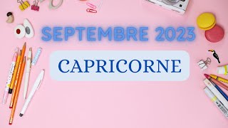 CAPRICORNE ♑️ SEPTEMBRE 2023  SIGNATURES IMPORTANTES 🌟 [upl. by Eserahc]