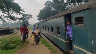 Local train Kanchan Commuter entering into Nayaniburuj Railway Station in Gloomy Weather [upl. by Lainahtan776]