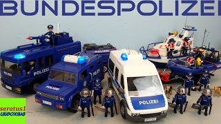 Playmobil Bundespolizei komplett alle Sets seratus1 unboxing [upl. by Dnomsed567]