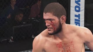 Khabib Nurmagomedov vs Max Holloway Full Fight  UFC FIGHT CLUB [upl. by Asela578]