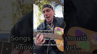 High School Re union cover pigeonjohn rapper singer guitar acoustic acousticcover [upl. by Stephanus]