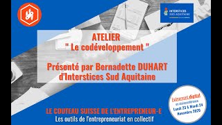 Atelier quotLe codéveloppementquot du 23 Novembre 2020 [upl. by Tyrus]