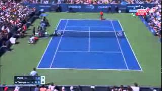 Jo Wilfried Tsonga vs Benoit Paire Highlights US OPEN 2015 [upl. by Anilave]