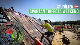 Spartan Trifecta Weekend  StPölten AT 2024 All obstacles 🔴🔵🟢 [upl. by Yl]