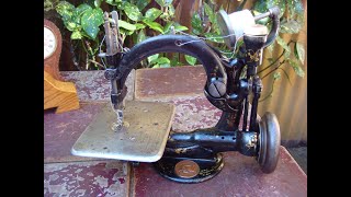 Old Vintage Antique Sewing Machine Wilcox Willcox amp Gibbs For Restoration Video [upl. by Arodaeht]