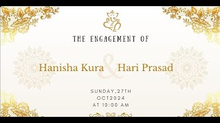 Engagement Of Hanisha Kura amp Hari Prasad [upl. by Anitahs384]