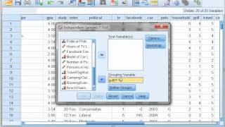 Two Sample t test using SPSS with Dr Ami Gates [upl. by Aniram]