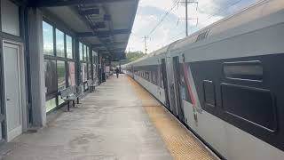 NJ Transit Northeast Corridor Local Train 3852 to New York arriving Metropark wComets [upl. by Ecnarepmet]