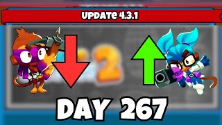 Update 431 Dropped  Bloons TD Battles 2  Day 267 [upl. by Tiat]