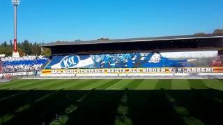 3010216 Choreographie Karlsruher SC RauchbombeRauchwolke VfB Stuttgart Derby Wildparkstadion [upl. by Dutch817]