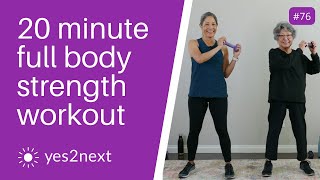 20 minute Full Body Standing Strength Workout with Dumbbells  Seniors Beginners [upl. by Lanette806]