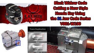 632 Black Widow Code Cutting a 2021 Honda Key Using the S1 Clamp [upl. by Mikkel]