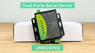 Dual Ports Serial Server Unboxing  RS232ampRS485 to Ethernet [upl. by Jesher]