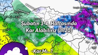 Şubatın 34 Haftalarına Dikkat  Kar Gelebilir [upl. by Suinotna]