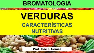 Verduras Características nutricionales [upl. by Gerdy844]