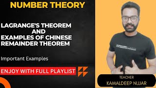 Lagranges Theorem I Number of Solutions of a Polynomial Congruence I Kamaldeep Nijjar [upl. by Nyladgam826]