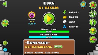 Burn by R3XX3R Insane Inferno Gauntlet 15 Geometry Dash [upl. by Nazar]