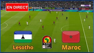 match Maroc vs Lesotho en direct Éliminatoires de la Coupe dAfrique complet simulation Gameplay PC [upl. by Nnairac47]