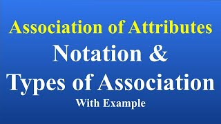 Types of Association Notation in association of attributes association of attributes in statistics [upl. by Elbon801]