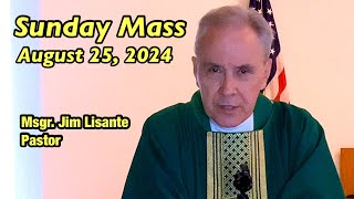 Sunday Mass  August 25 2024  Msgr Jim Lisante Pastor Our Lady of Lourdes Church [upl. by Mir320]