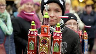 Nativity scene szopka tradition in Krakow [upl. by Eirol]