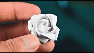 How to Make a Origami Rose OneHanded [upl. by Alsi]