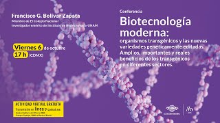 Biotecnología moderna organismos transgénicos y las nuevas variedades genéticamente editadas [upl. by Anigal]