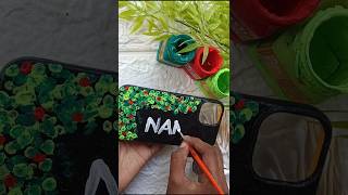 Mobile back cover painting 😍❤️ painting trending craft [upl. by Corvese]