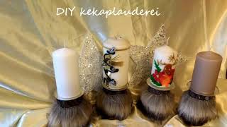 DIY Besonderer Adventskranz in Holz amp KERZENDEKO selber machen Upcycling [upl. by Stead]