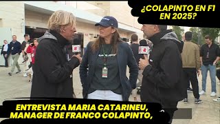 Maria Catarineu manager de Franco Colapinto se refirió al momento del piloto en la F1 radio [upl. by Hartman318]