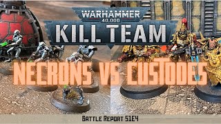 Necrons vs Custodes Warhammer 40k Kill Team Battle Report S1E4 [upl. by Anitnemelc]