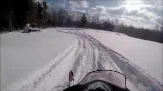 Snowmobiling in Osceola NY video 1 [upl. by Eirok]