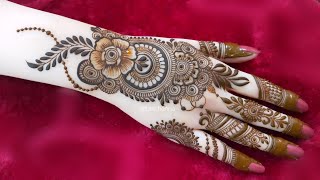 New stylish back hand mehndi design  Eid mehndi design  mehndi ka design  mehndi design  mehndi [upl. by Anhcar]