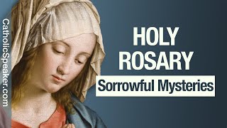 HOLY ROSARY  Sorrowful Mysteries Tuesday amp Friday Catholic [upl. by Nnayar13]