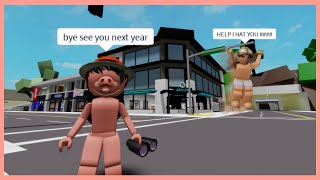 ROBLOX Brookhaven 🏡 FLINGING PEOPLE OFF THE MAP amp FUNNY MOMENTS WITH FANS  Hxyila [upl. by Evyn]