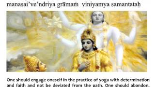 Bhagavad Gita Chapter 6  Verse 24 [upl. by Alrats833]