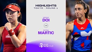 Misaki Doi vs Petra Martic  2023 Tokyo Round 1  WTA Match Highlights [upl. by Ainoek]