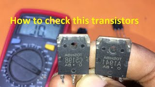 C5198 and A1941 transistor checking using multimeter [upl. by Nalym]