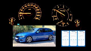 BMW F31 335d Xdrive STAGE1 acceleration dragy 14 mile 117s [upl. by Gibert575]