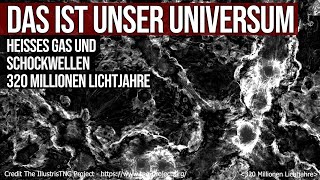 Das ist unser Universum  Heisses Gas und Schockwellen  Ausdehnung 320 Millionen Lichtjahre [upl. by Benedikt718]