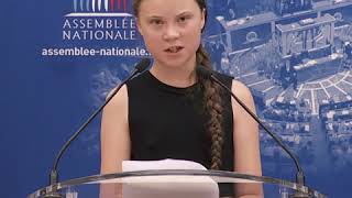 Greta Thunberg speech in Assemblée Nationale [upl. by Ilohcin775]