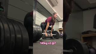 Stacco sumo 145kg x2 powerlifting staccodaterra deadlift [upl. by Nollahs]