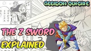 Gohan tries to wield the Z sword the heaviest sword in the universe Dragon Ball English Dub [upl. by Aihsot]