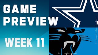 Dallas Cowboys vs Carolina Panthers  2023 Week 11 Game Preview [upl. by Eetnahc]