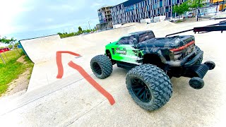 VERSTECKTE SCHWACHSTELLE beendet die FAHRT frühzeitig… Skatepark Action mit dem Arrma Granite [upl. by Damicke231]