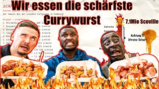 Wir essen die schärfste Currywurst der WELT  🌶geht nicht gut aus über 7mio Scoville🌶 [upl. by Irved]