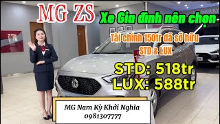 MG ZS xe của gia đình Cập Nhật giá niêm yết mới ZS STD và ZS LUX [upl. by Nottirb]