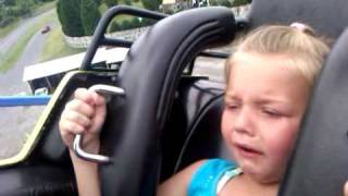 Kentley riding the Carolina Cyclone at Carowinds [upl. by Tasia]