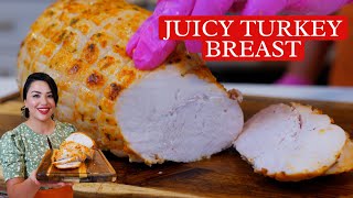 SUPER EASY JUICY TURKEY BREAST ROAST RECIPE small portion Budget Friendly [upl. by Josefina]